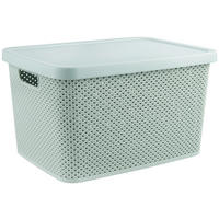 FÖRVARINGSLÅDA 38,5/28/22 cm   - grön, Basics, plast (38,5/28/22cm) - Homeware