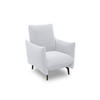 SESSEL Mikrofaser Silberfarben    - Silberfarben/Schwarz, Design, Textil/Metall (85/102/95cm) - MID.YOU
