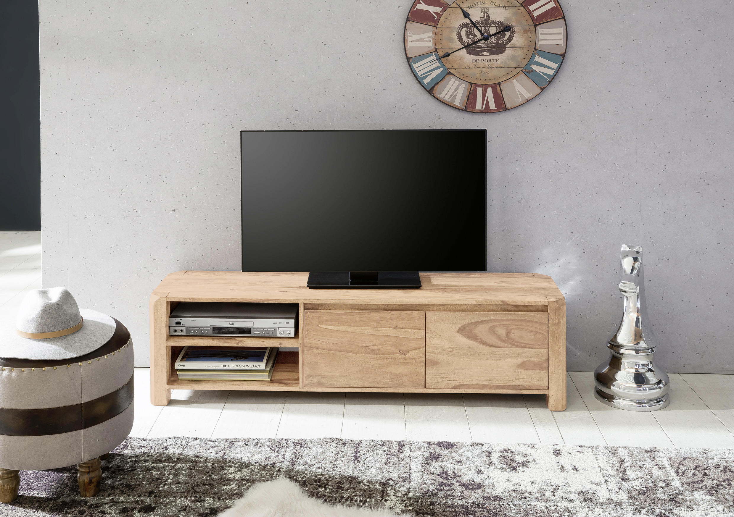Lowboard Boha  in 140/40/35 cm  - Akaziefarben, Design, Holz (140/40/35cm) - MID.YOU