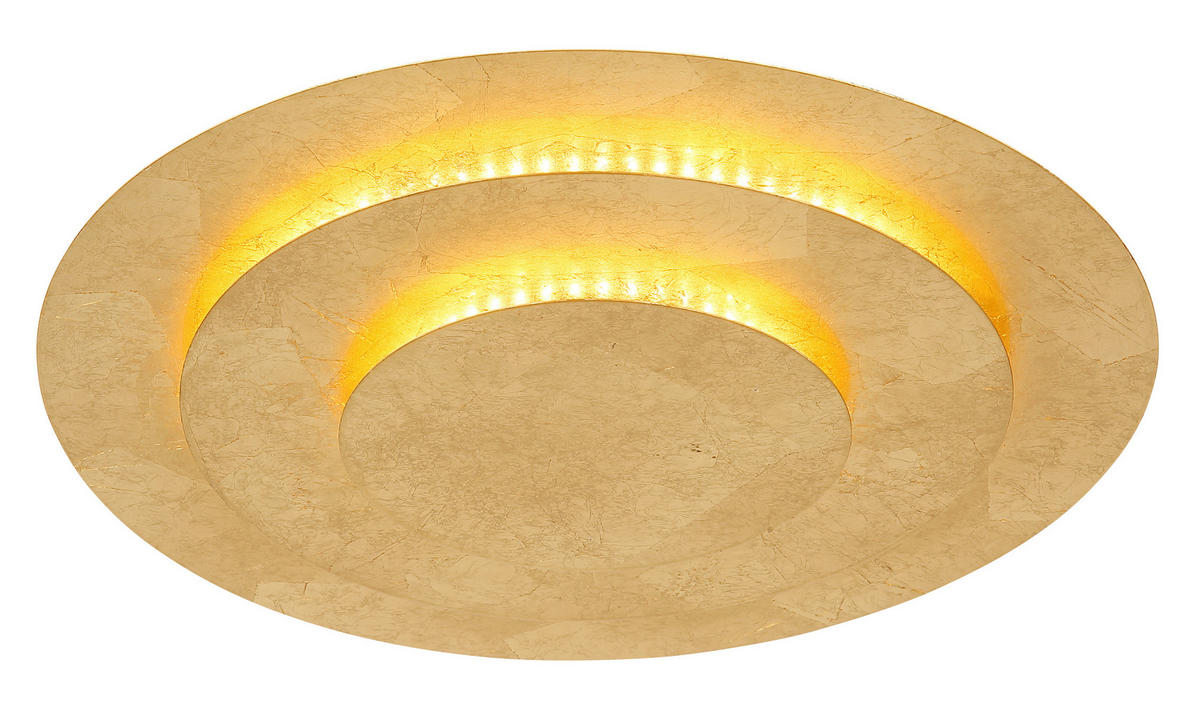 LED-DECKENLEUCHTE 35/4,7 cm   - Goldfarben, Design, Metall (35/4,7cm) - Globo