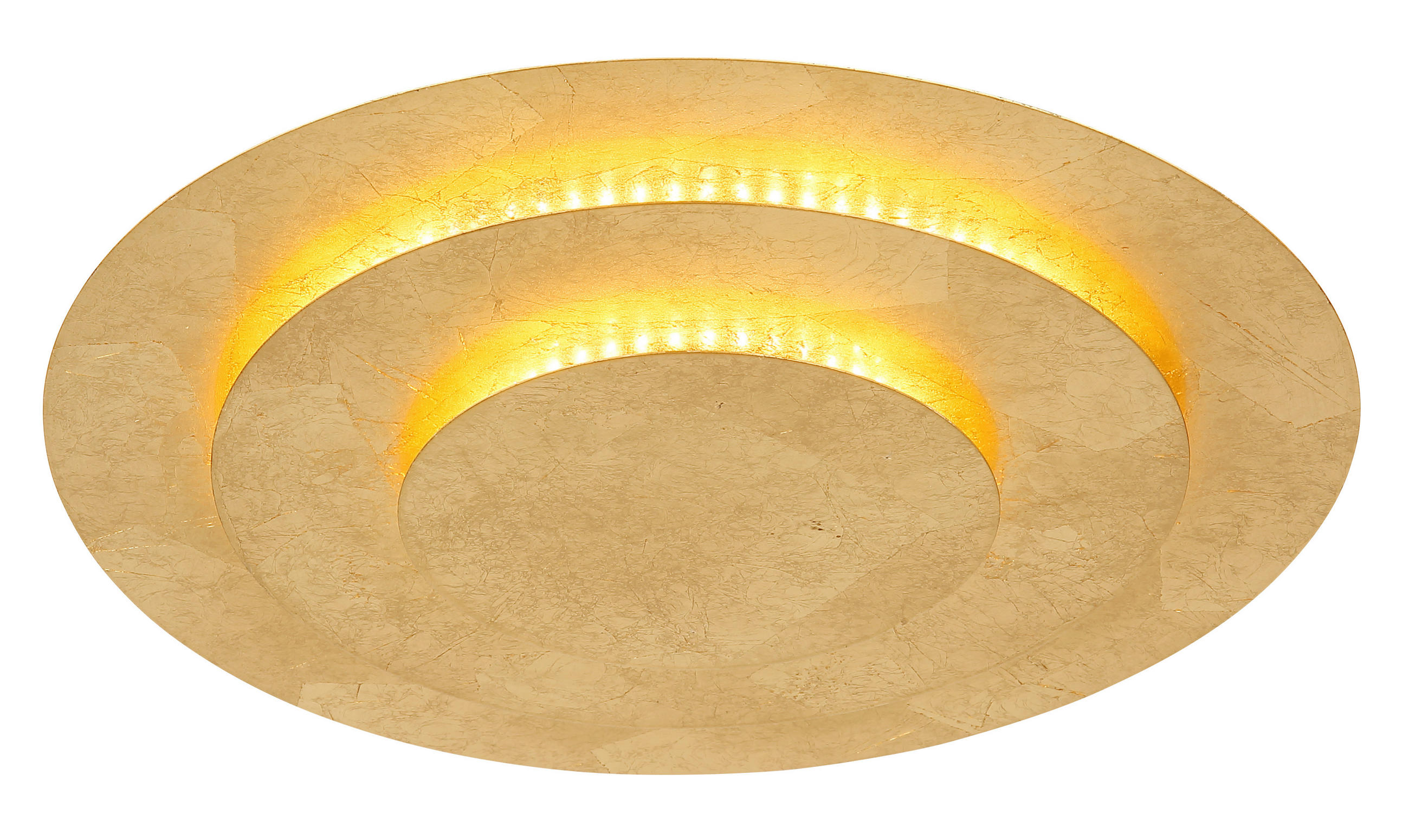 Globo Led-Deckenleuchte Gold 35x4.7x35 cm