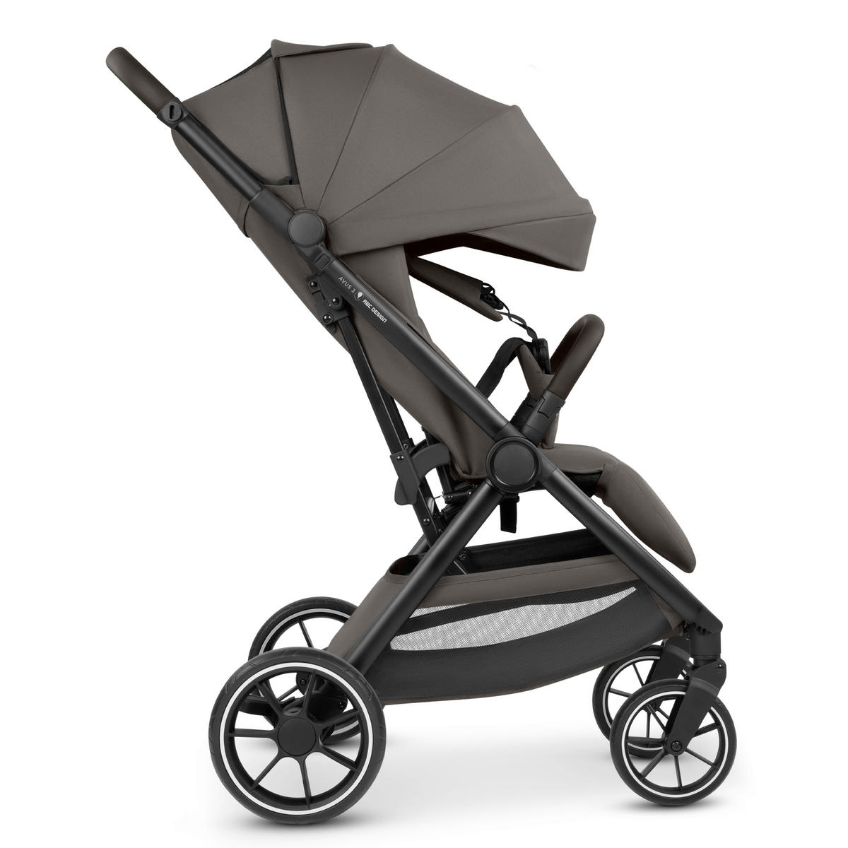 BUGGY Avus 3  - Graubraun/Schwarz, Basics, Textil/Metall (56/111/87cm) - ABC Design