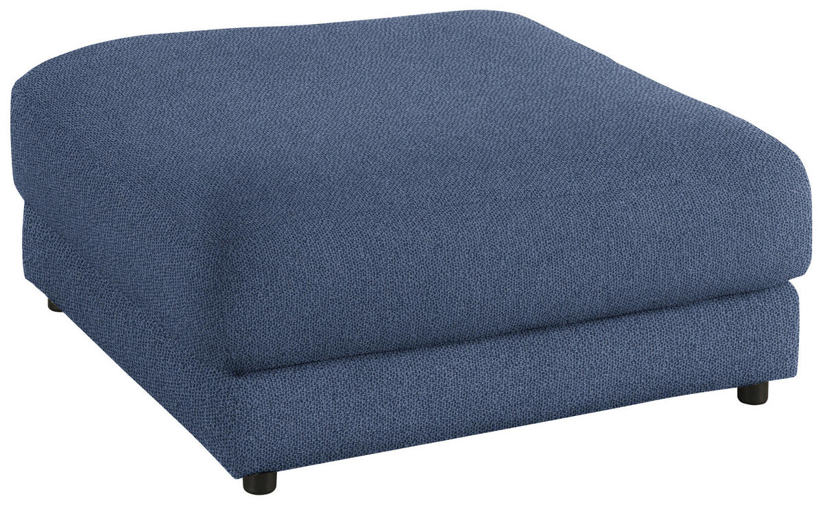 HOCKER in Textil Blau  - Blau/Schwarz, Design, Kunststoff/Textil (100/86/100cm) - Lomoco