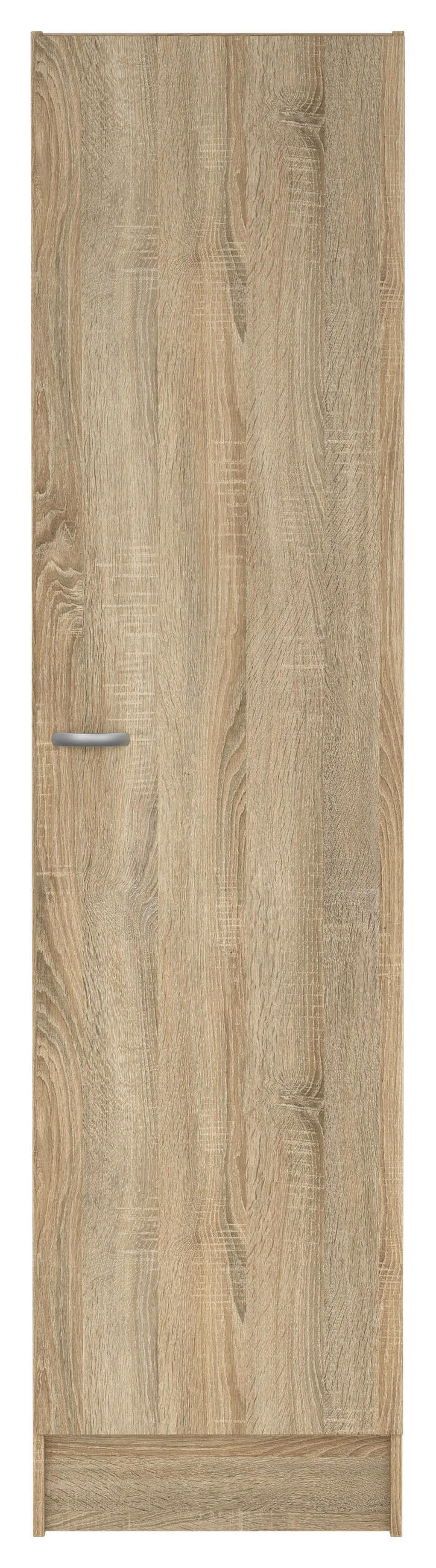 DREHTÜRENSCHRANK 49,2/200/47,1 cm 1-türig Eichefarben  - Eichefarben/Silberfarben, Basics, Holzwerkstoff/Metall (49,2/200/47,1cm) - MID.YOU