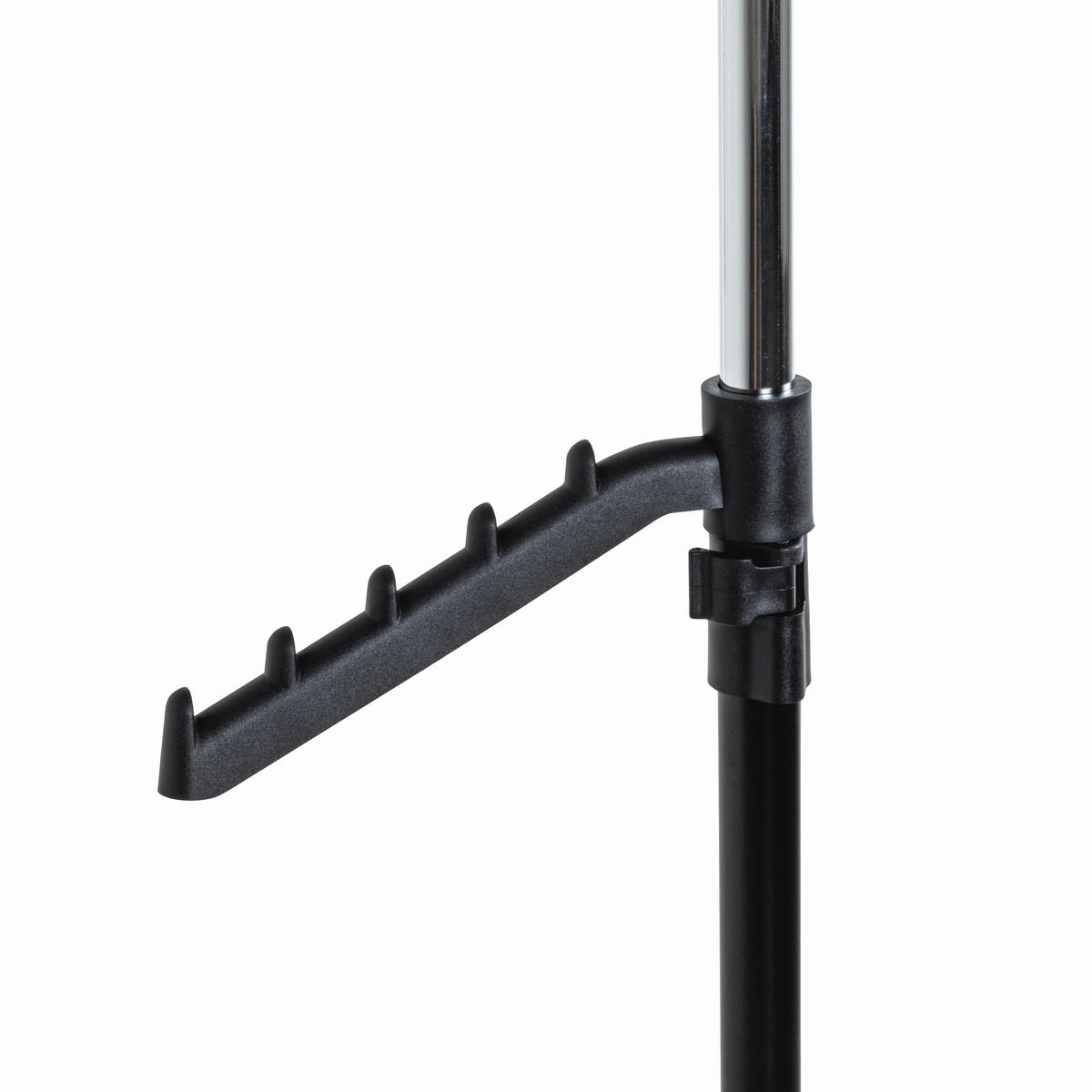 Cuier Mobil Cu Raft Pantofi negru, culoare crom, 81/100-177/42 cm   - culoare crom/negru, Basics, plastic/metal (81/100-177/42cm) - Carryhome