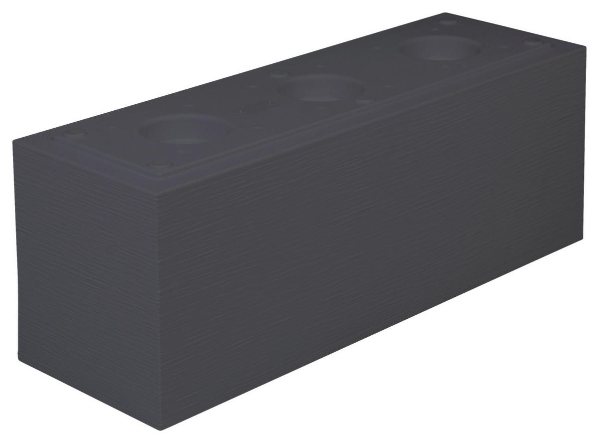 PFLANZTOPF   - Anthrazit, Basics, Kunststoff (59,5/22,5/20cm) - Ambia Garden