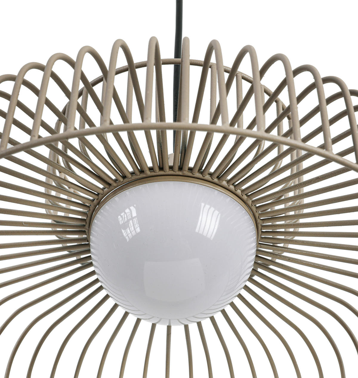 HÄNGELEUCHTE 110/30/120 cm  - Sandfarben/Weiß, Trend, Kunststoff/Metall (110/30/120cm) - Collett's Monde
