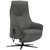 RELAXSESSEL in Leder Dunkelgrau  - Dunkelgrau/Anthrazit, Design, Leder/Metall (70/85/112cm) - Himolla Komfortklass
