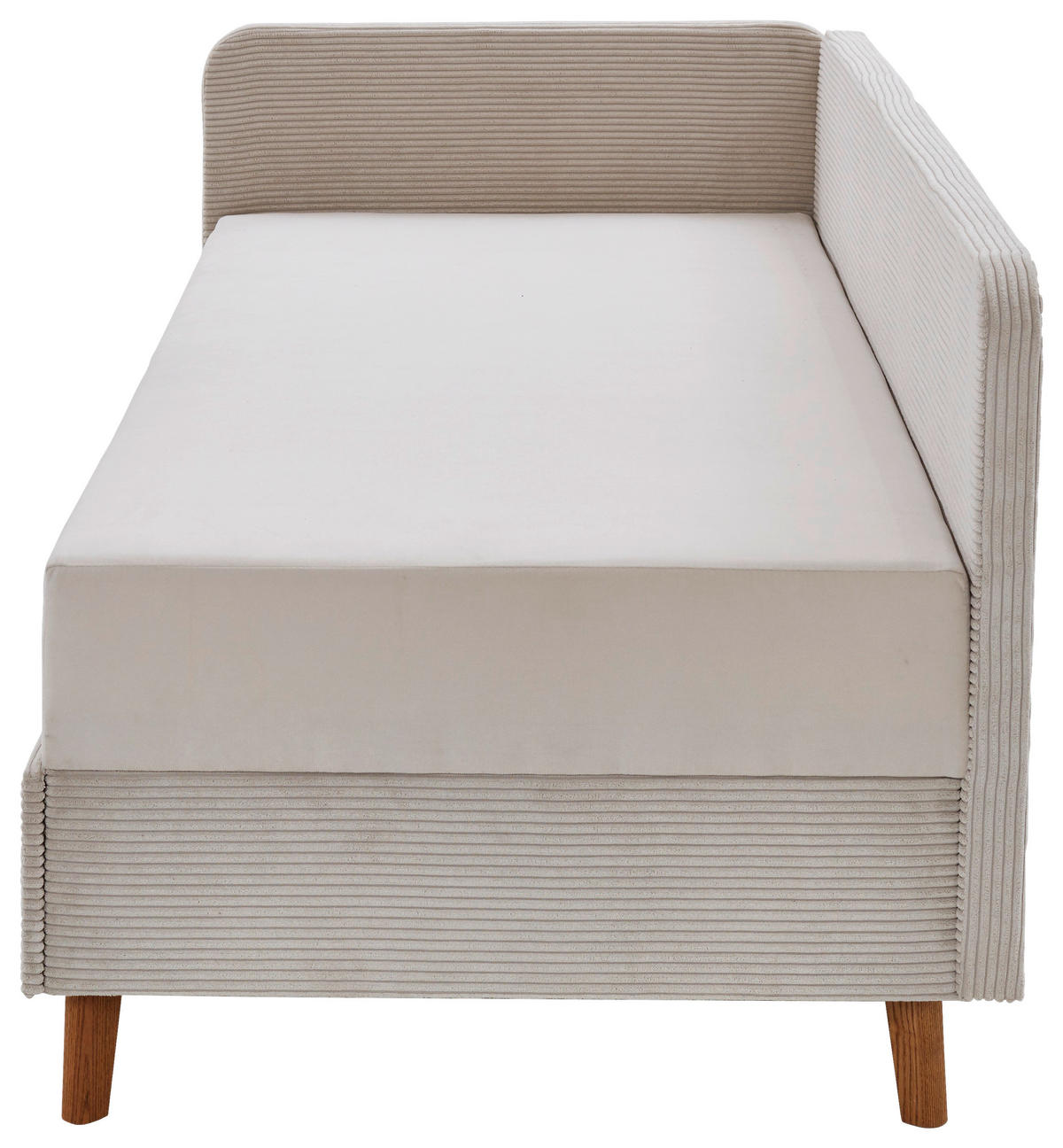 LIEGE Cord Beige  - Eichefarben/Beige, Design, Holz/Textil (120/200cm) - home24