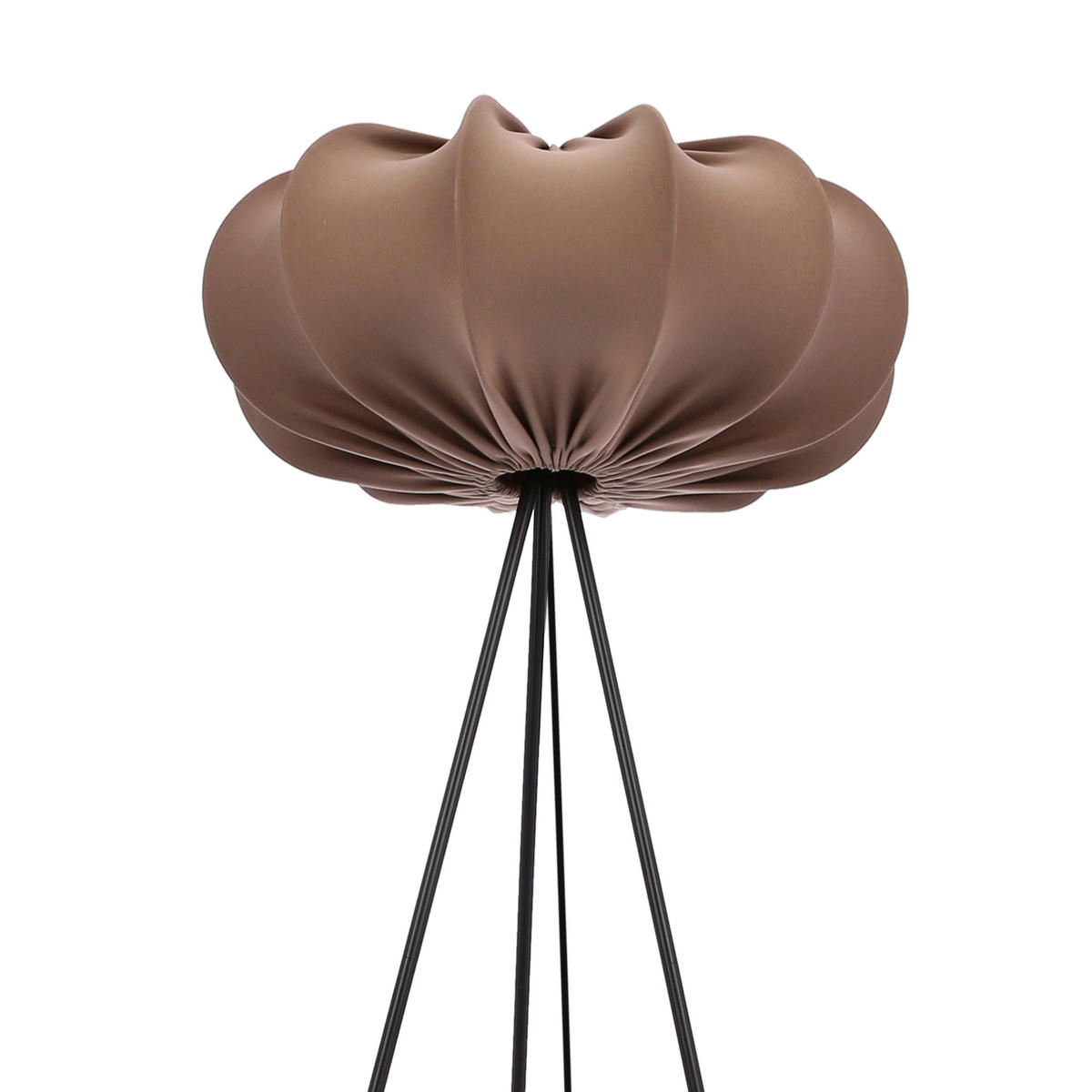 STEHLEUCHTE 52/52/147 cm    - Schwarz/Mokka, KONVENTIONELL, Kunststoff/Metall (52/52/147cm)