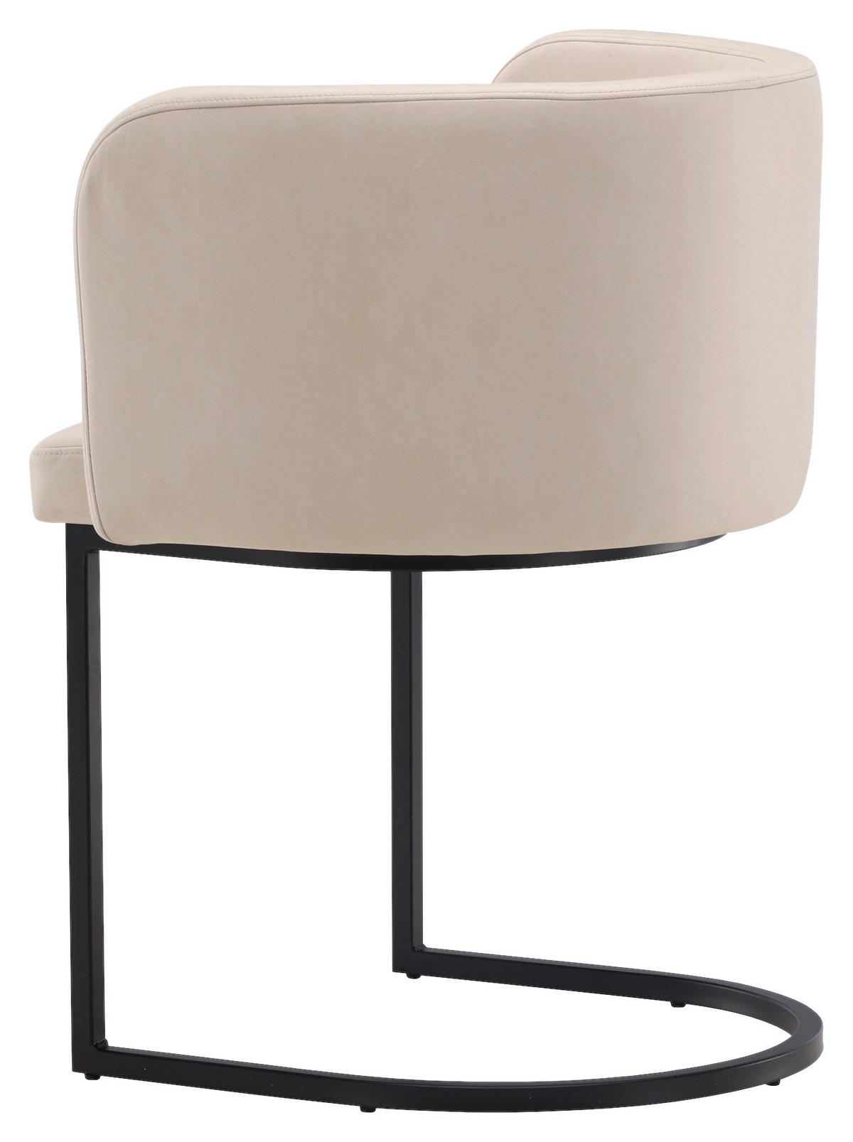STOL stål flatväv  - beige/svart, Design, metall/textil (58/75/60cm) - Livetastic