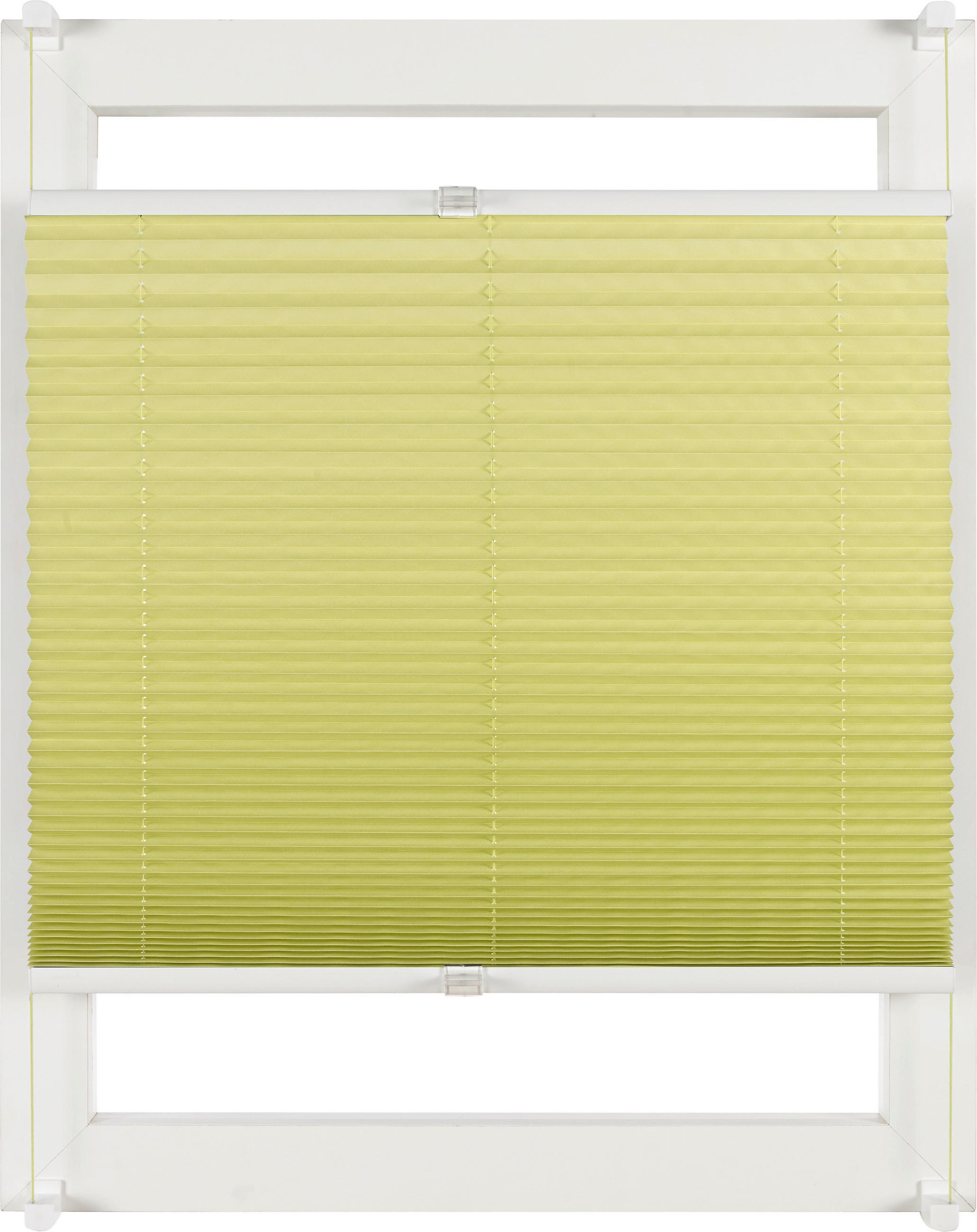 PLISSEE  halbtransparent   50/130 cm   - Grün, KONVENTIONELL, Textil (50/130cm)