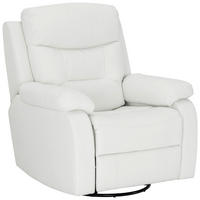 RELAXSESSEL in Textil Weiß  - Schwarz/Weiß, KONVENTIONELL, Textil/Metall (90/102/76/101/163cm) - Livetastic