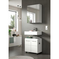 BADRUM 60 cm  - vit/silver, Trend, trämaterial/glas (60cm) - MID.YOU