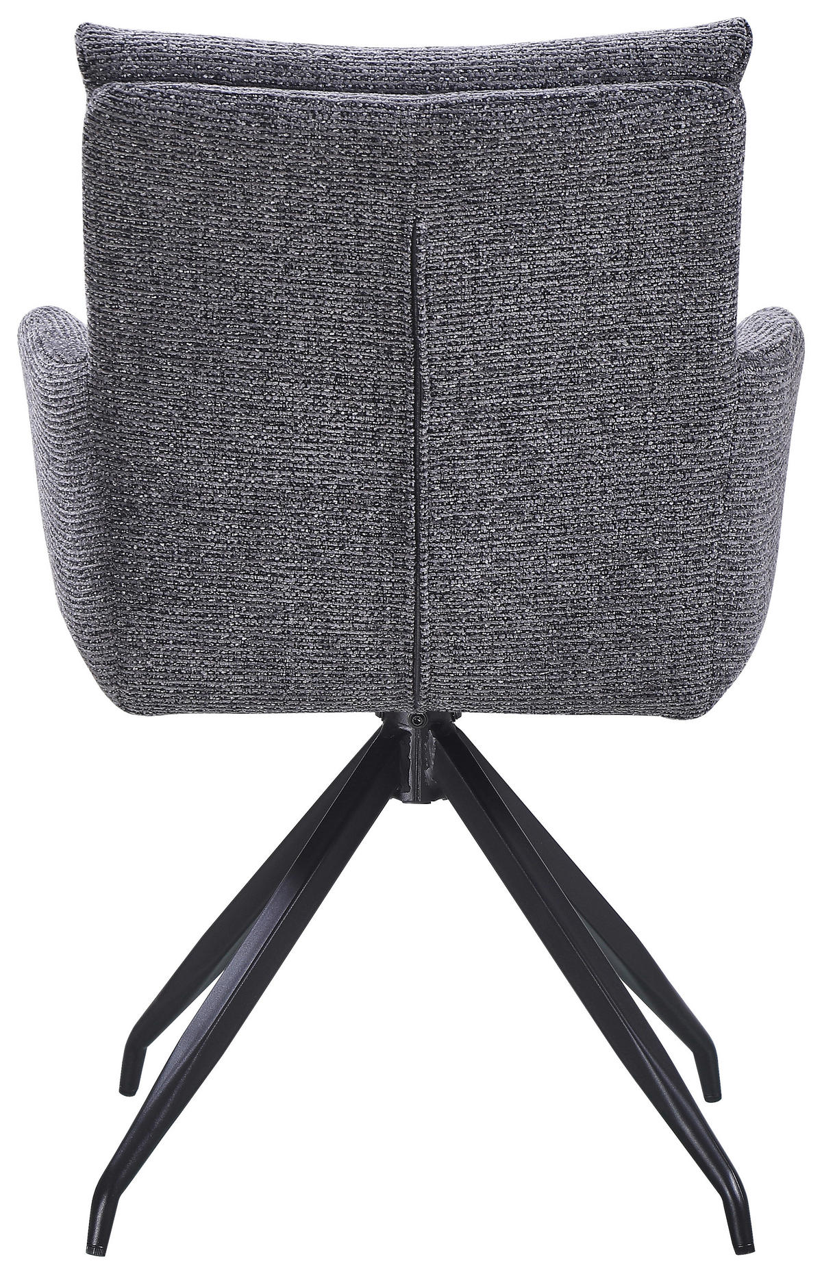STOLICA S NASLONOM ZA RUKE  siva, crna  metal, tekstil      - siva/crna, Moderno, metal/tekstil (58/88/64cm) - Livetastic
