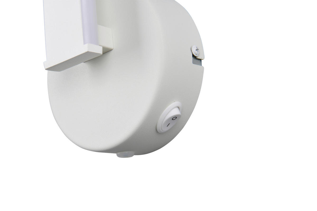 LED FALILÁMPA - fehér, Basics, műanyag/fém (45.5/12/15cm)