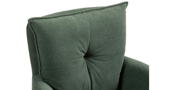 ARMLEHNSTUHL in Feincord - Grün, Design, Textil/Metall (61/95/67cm) - Novel