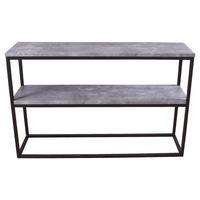 SIDOBORD i metall, trämaterial 110/30/70 cm  - mörkgrå/svart, Design, metall/trämaterial (110/30/70cm) - Livetastic