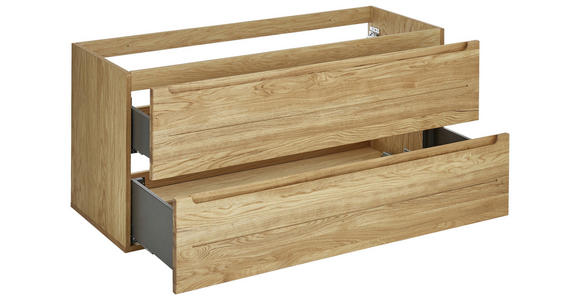 WASCHBECKENUNTERSCHRANK 120/54/46 cm  - Eichefarben, KONVENTIONELL, Holz/Holzwerkstoff (120/54/46cm) - Linea Natura