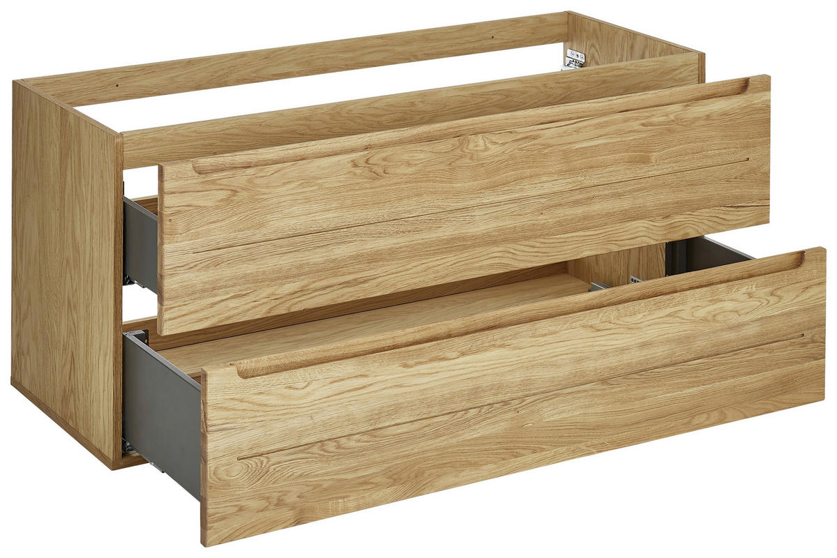 WASCHBECKENUNTERSCHRANK 120/54/46 cm  - Eichefarben, KONVENTIONELL, Holz/Holzwerkstoff (120/54/46cm) - Linea Natura
