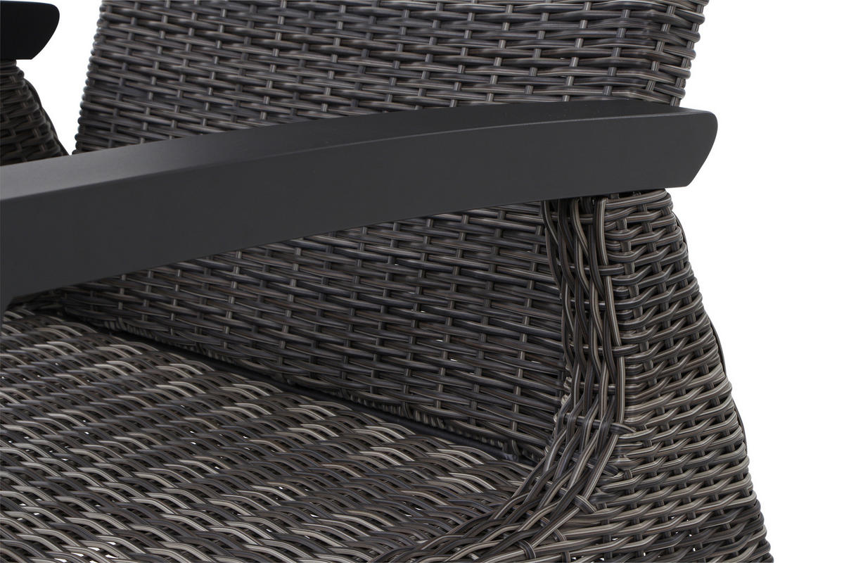 LOUNGEGARNITUR 4-teilig   72/206/103 cm Aluminium  - Grau, Basics, Keramik/Kunststoff (72/206/103cm) - Siena Garden