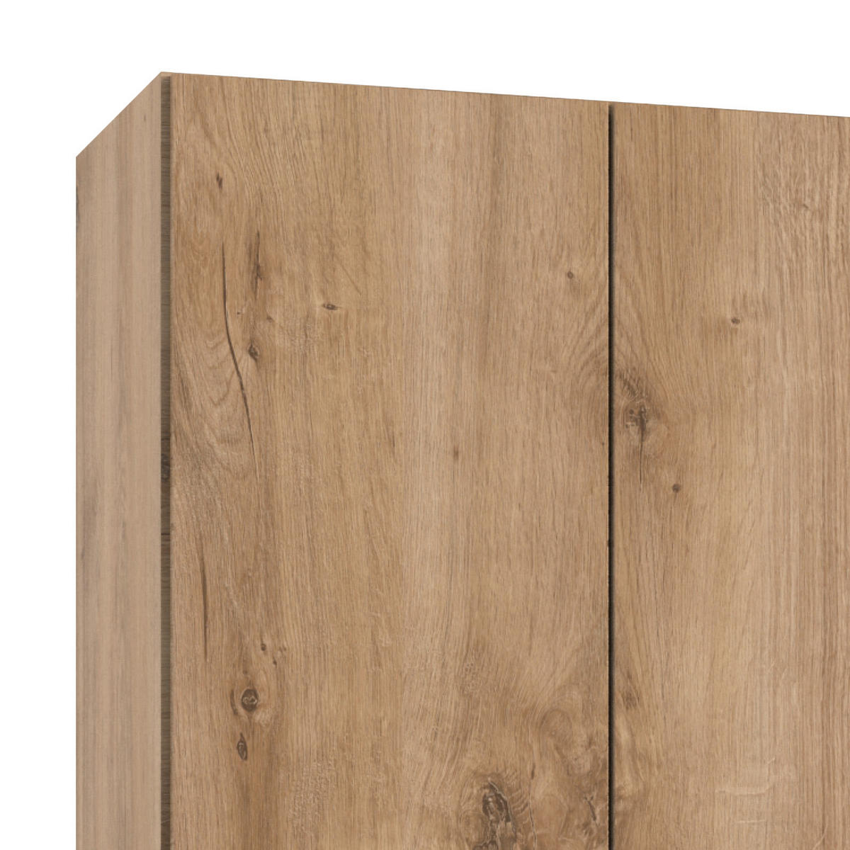 DREHTÜRENSCHRANK in Eichefarben  - Chromfarben/Eichefarben, Modern, Holzwerkstoff (250/236/58cm) - MID.YOU