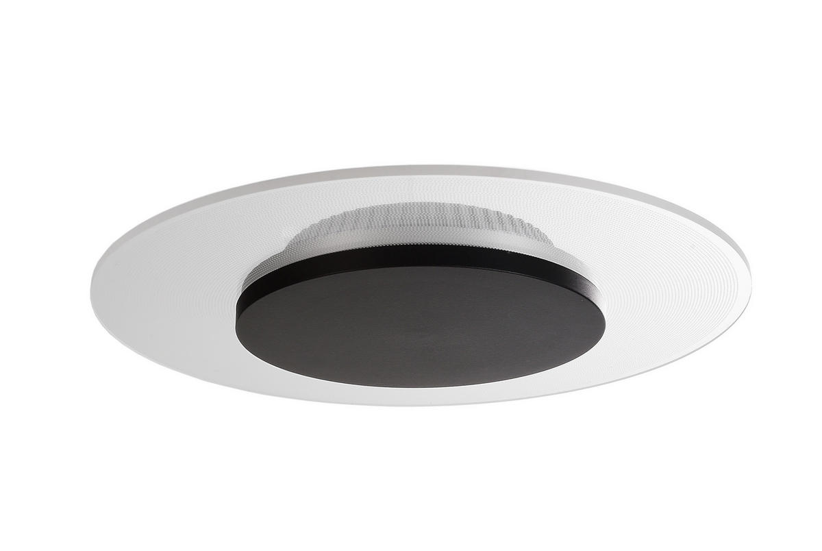 LED-DECKENLEUCHTE Zaniah 29/29/4 cm   - Schwarz, LIFESTYLE, Kunststoff/Metall (29/29/4cm)