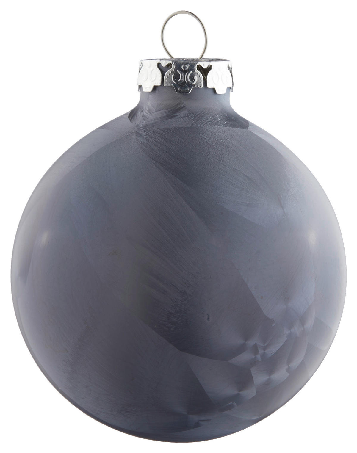 CHRISTBAUMKUGEL-SET 6 cm 16-teilig  - Anthrazit, Basics, Glas (6cm) - X-Mas