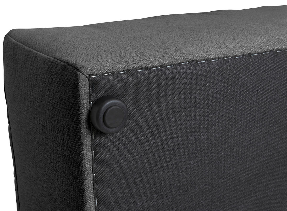 ECKELEMENT Flachgewebe  - Anthrazit, Design, Kunststoff/Textil (100/73/100cm) - Max Winzer