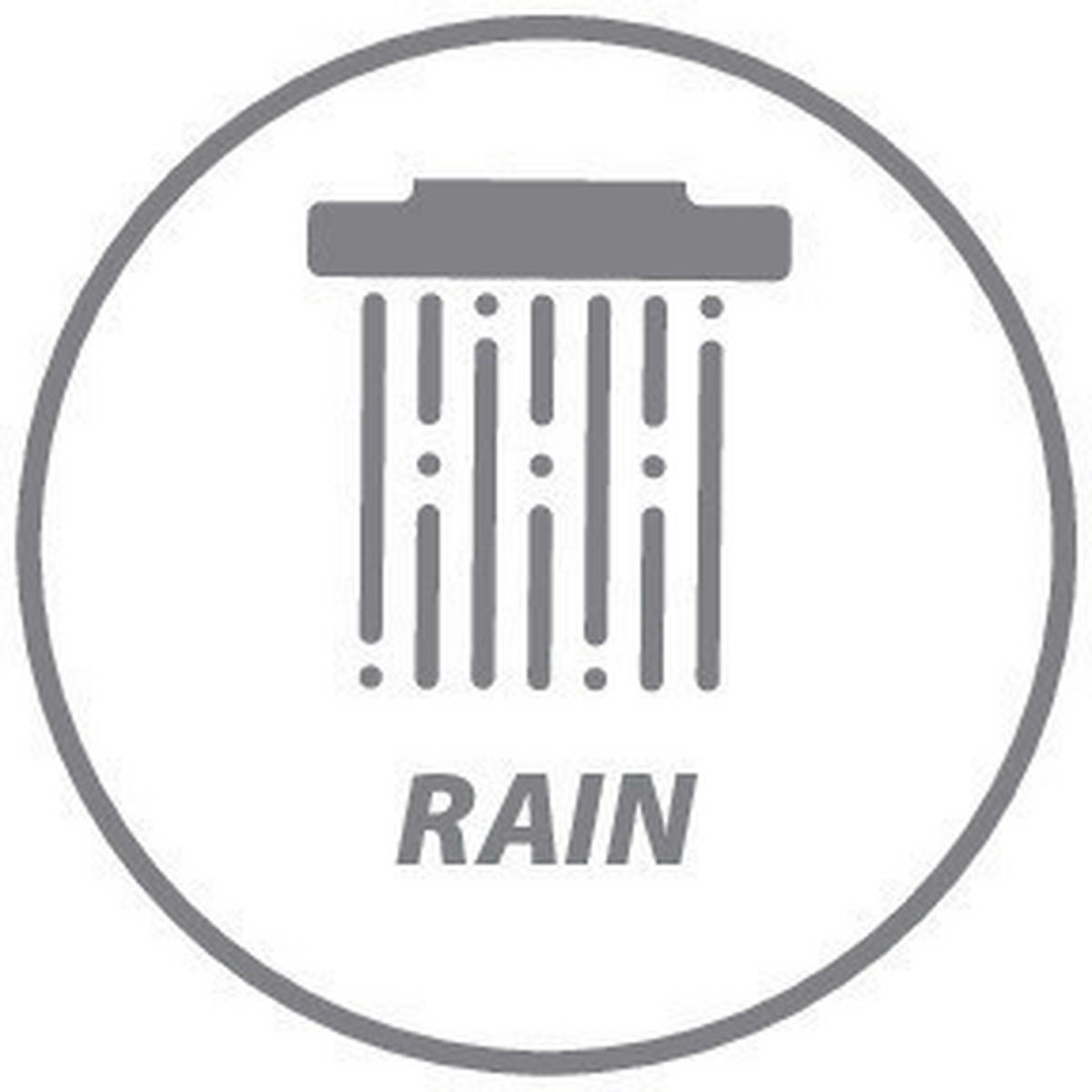 SPRCHOVÁ HLAVICA BEZ HADICE   - hnedá/čierna, Basics, plast (12cm) - Wenko