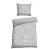 BETTWÄSCHE Satin 140/200 cm  - Weiß/Grau, Trend, Textil (140/200cm) - Florella