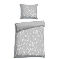 BETTWÄSCHE Satin 140/200 cm  - Weiß/Grau, Trend, Textil (140/200cm) - Florella