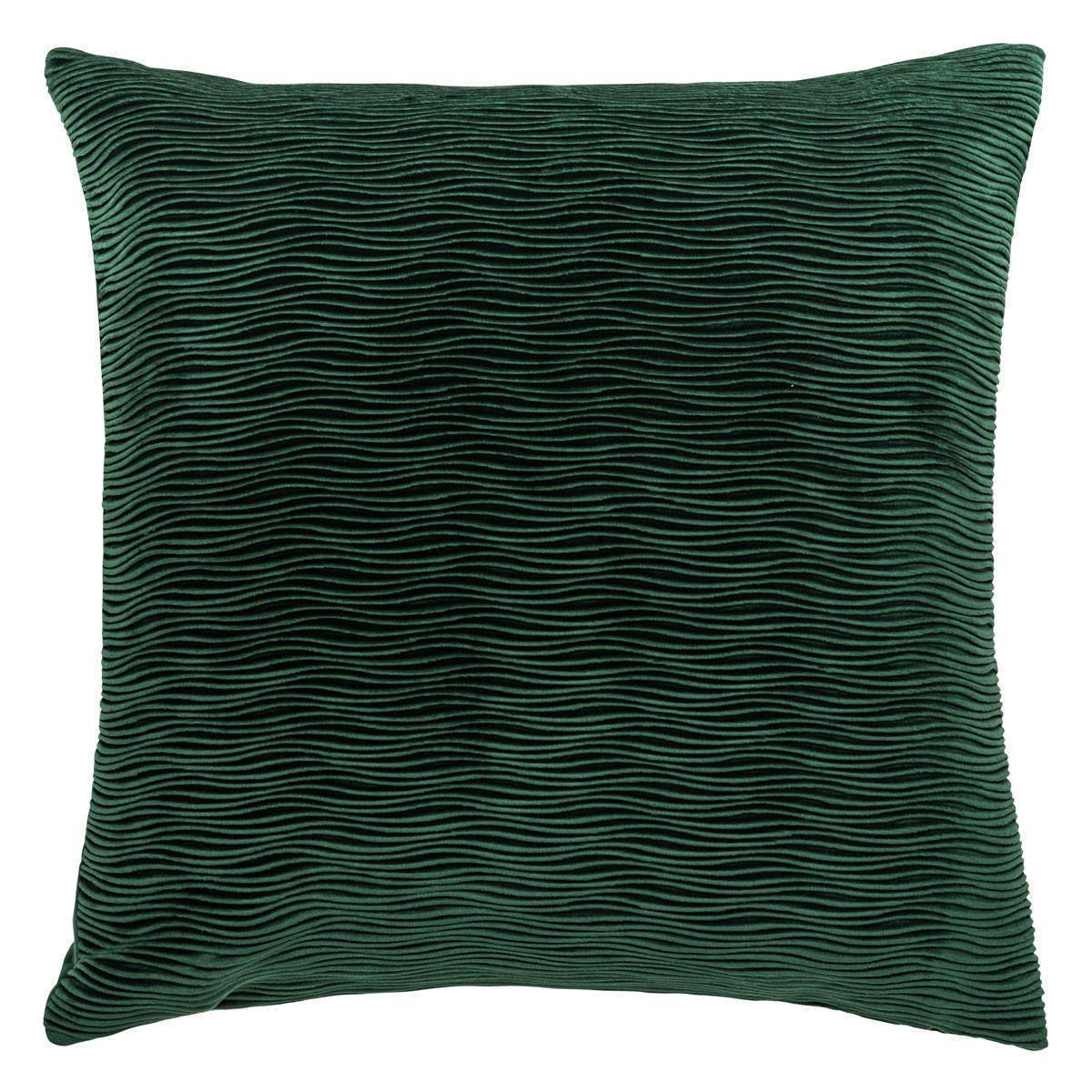 JASTUČNICA 50/50 cm WAVE VELVET - šumska zelena, Basics, tekstil (50/50cm) - Novel