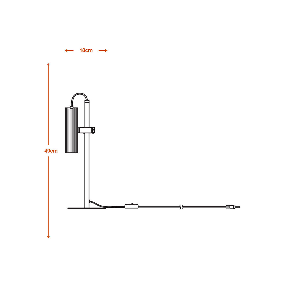 TISCHLEUCHTE 18/17/49 cm   - Design, Metall (18/17/49cm) - Ledvance