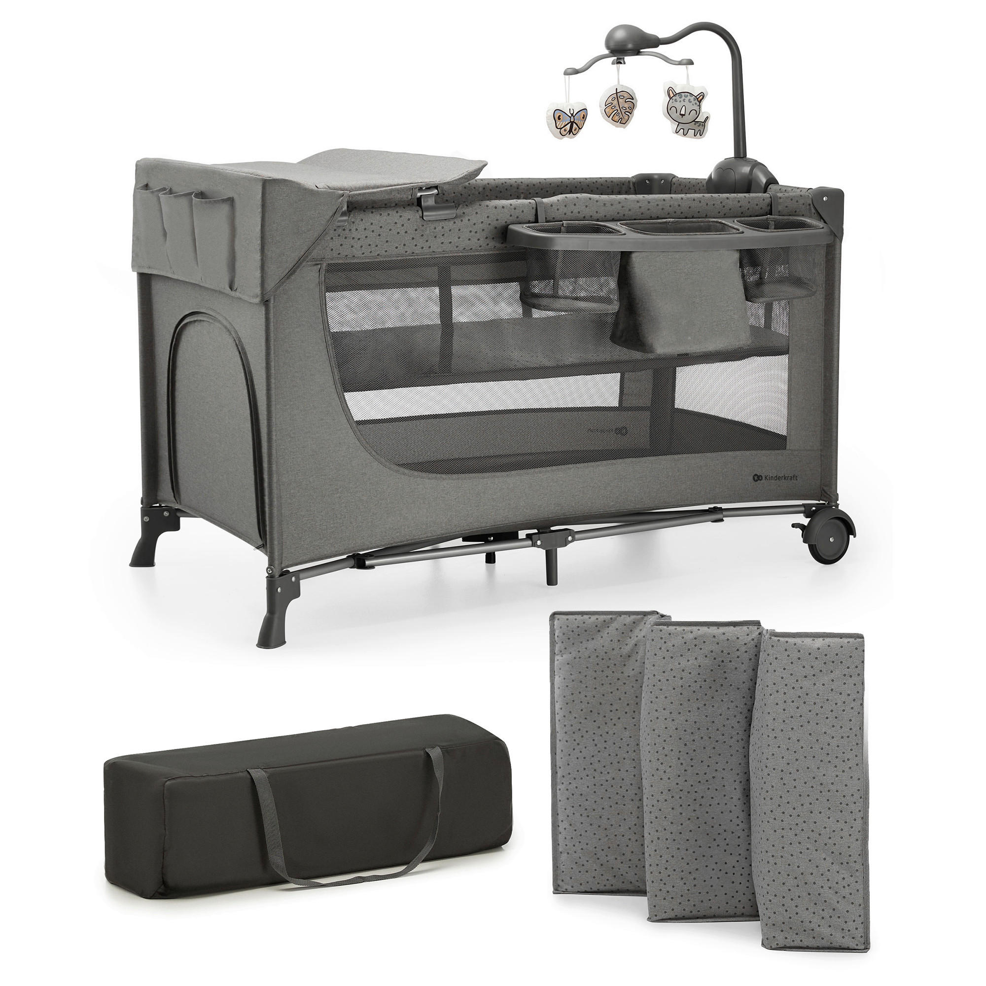 REISEBETT Joy 2 Dunkelgrau  - Dunkelgrau, Basics (60/120cm) - kinderkraft