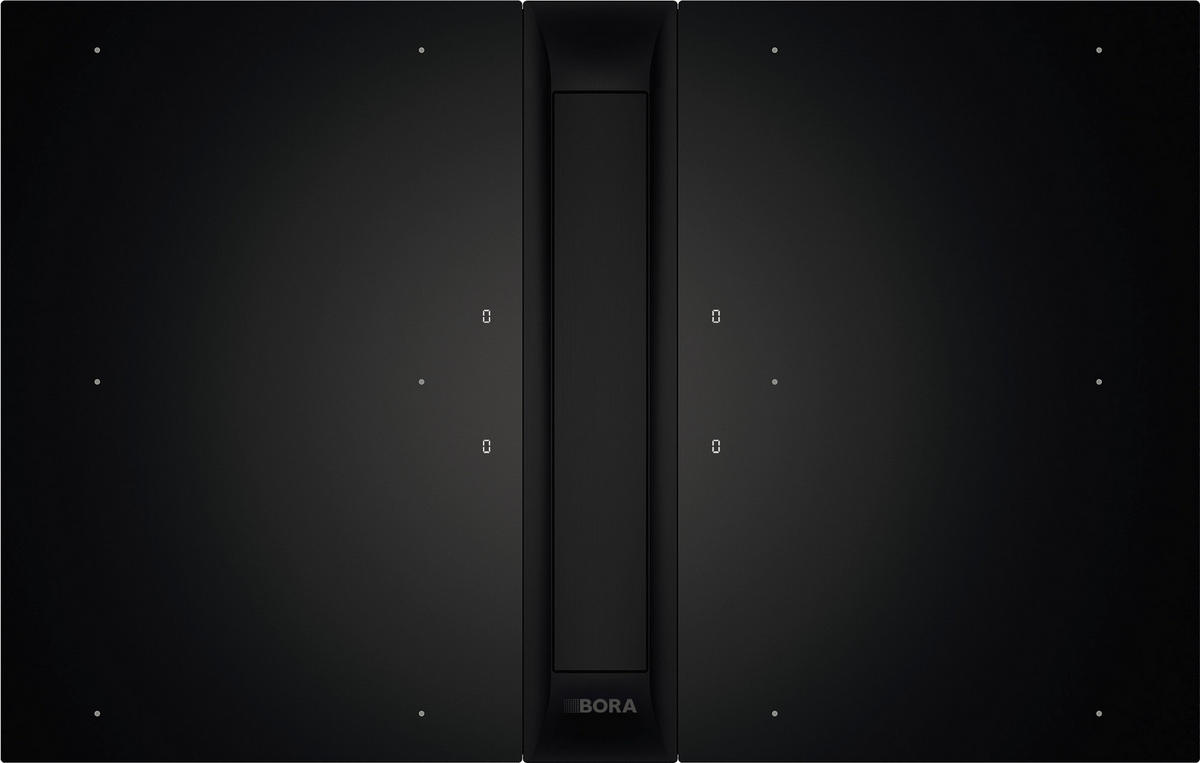 KOCHFELD-DUNSTABZUG-KOMBI PKAS3FIAB  - Schwarz, Basics, Glas/Metall (85/54/5,2cm) - Bora