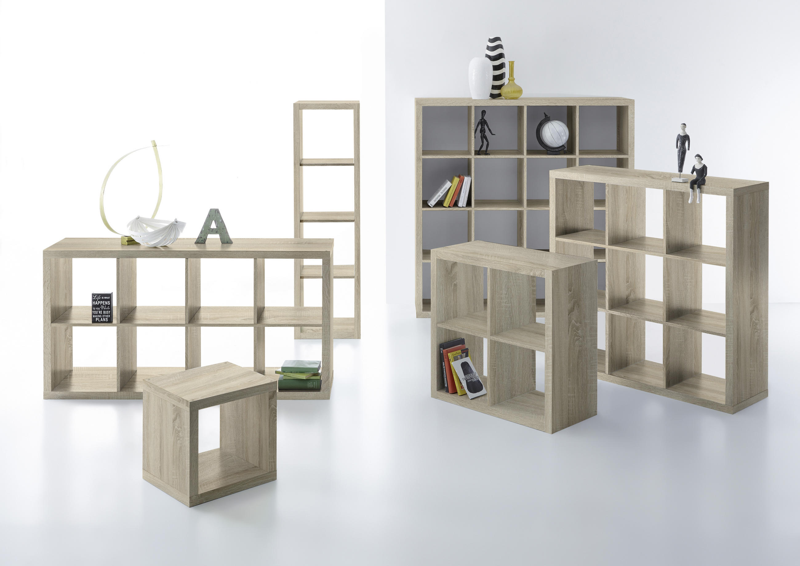 RAUMTEILER Sonoma Eiche - Sonoma Eiche, Design (77/77/38cm)