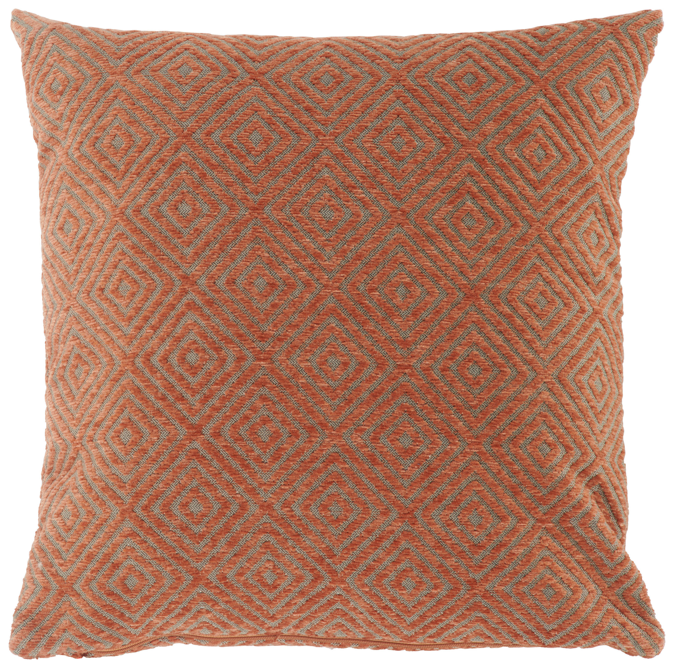ZIERKISSEN    - Dunkelorange, Basics, Textil (45/45/10cm) - Novel