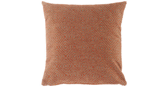 ZIERKISSEN    - Dunkelorange, Basics, Textil (45/45/10cm) - Novel