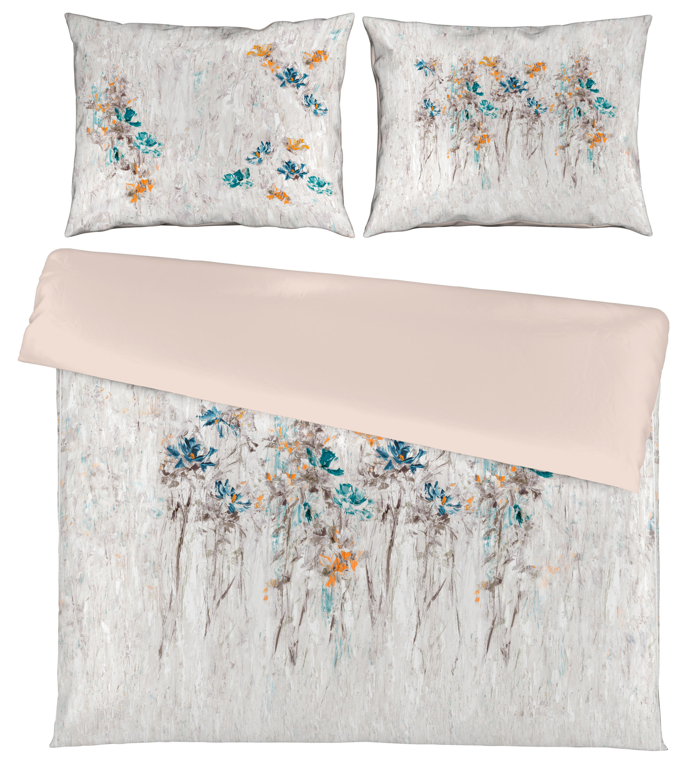 POSTELJNINA DEA 200/200 cm saten sivobež  - sivobež, Basics, tekstil (200/200cm) - Novel