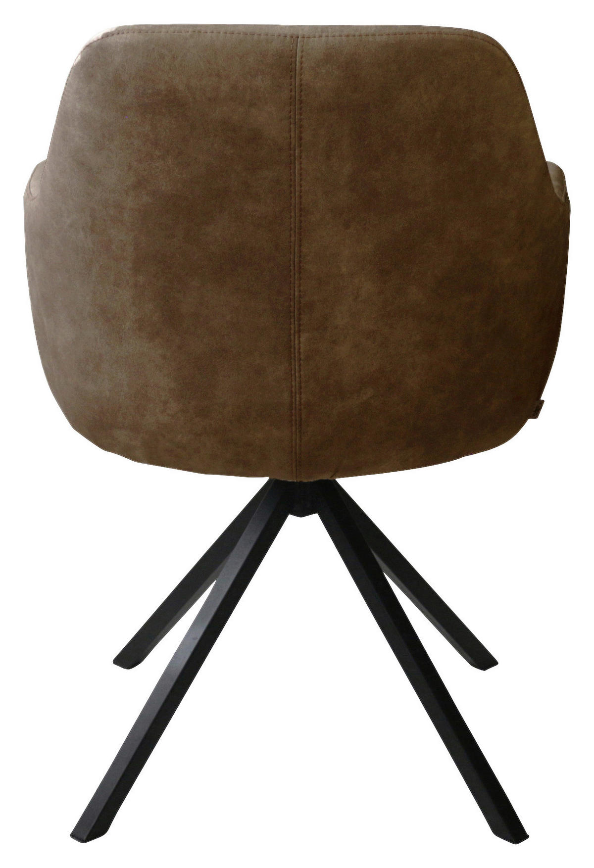 ARMLEHNSTUHL  in Stahl Flachgewebe  - Schwarz/Braun, Design, Textil/Metall (57/85,5/65cm) - Voleo