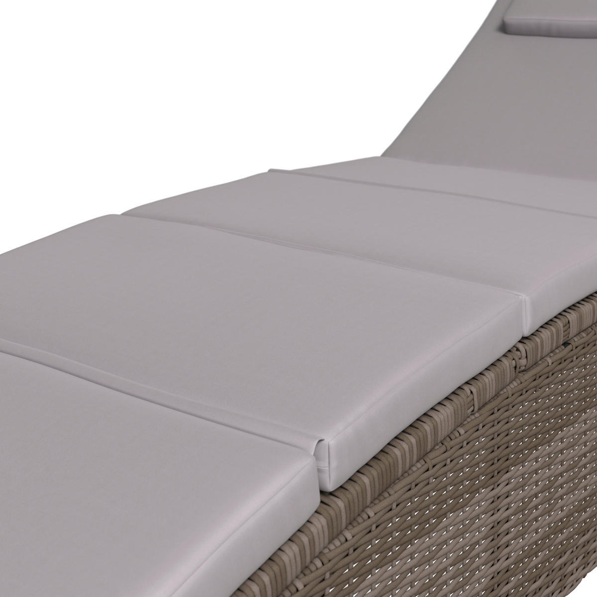 GARTENLIEGE 190/80/60 cm  - Beige, MODERN, Kunststoff/Textil (190/80/60cm) - Ambia Garden