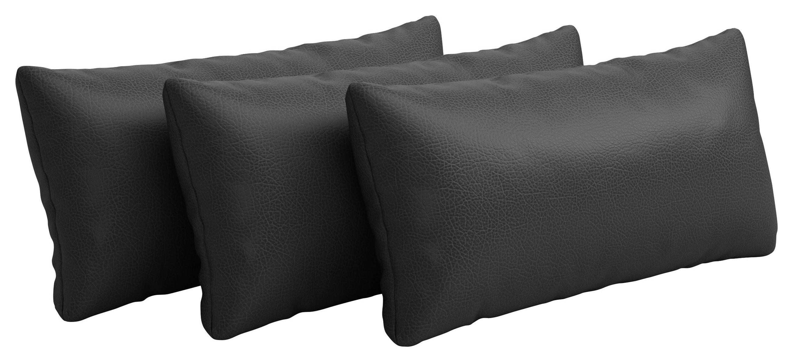 NIERENKISSEN  - Schwarz, KONVENTIONELL, Leder (65/25cm) - Sit & More