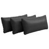 NIERENKISSEN  - Schwarz, Konventionell, Leder (65/25cm) - Sit & More