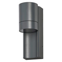 AUßENLEUCHTE 6/8,8/17 cm   - Dunkelgrau, Basics, Glas/Metall (6/8,8/17cm) - Osram