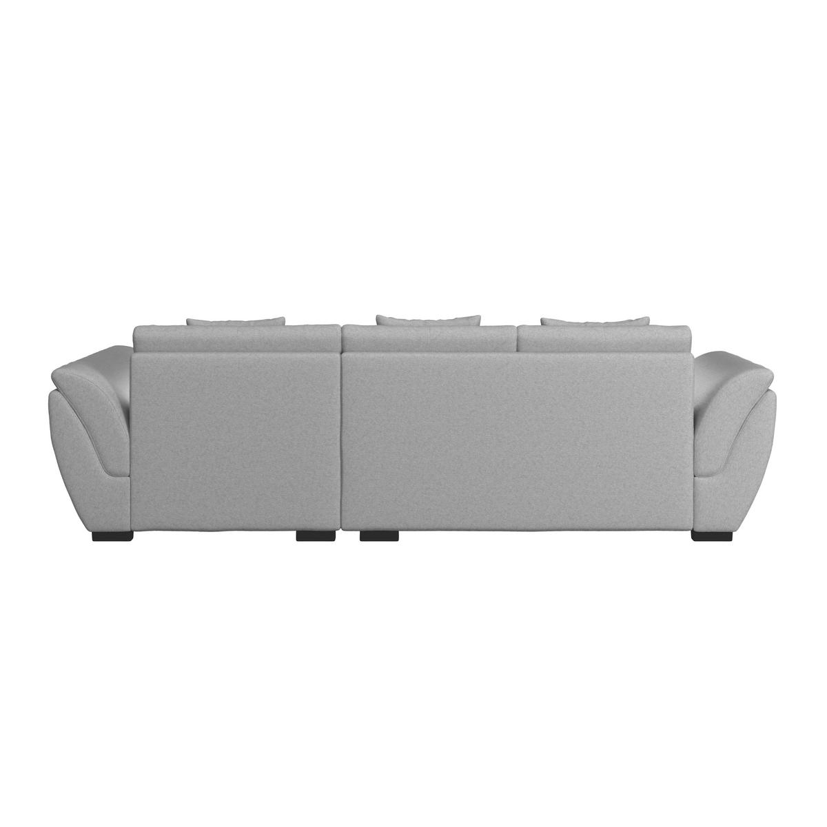 ECKSOFA in Webstoff Grau  - Schwarz/Grau, Design, Kunststoff/Textil (278/187cm) - Livetastic