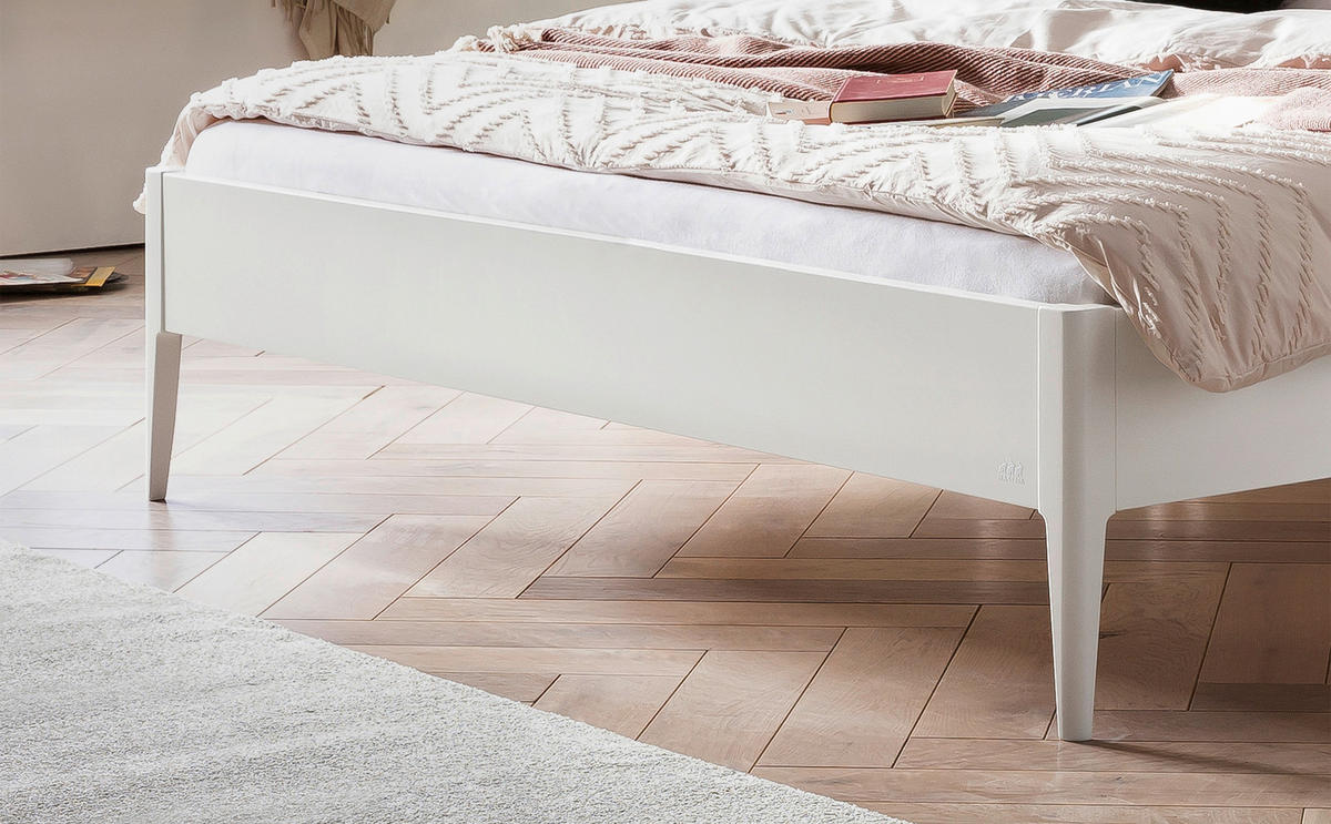 BETT 140/200 cm  in Weiß  - Weiß, KONVENTIONELL (140/200cm) - Hasena