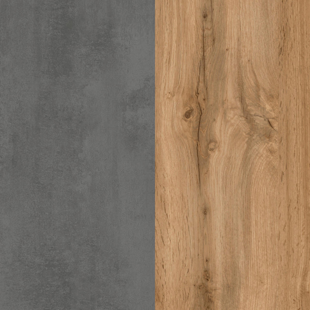 MIDISCHRANK 65/130/35 cm  - Eiche Wotan/Hellgrau, Modern, Holzwerkstoff (65/130/35cm) - Held