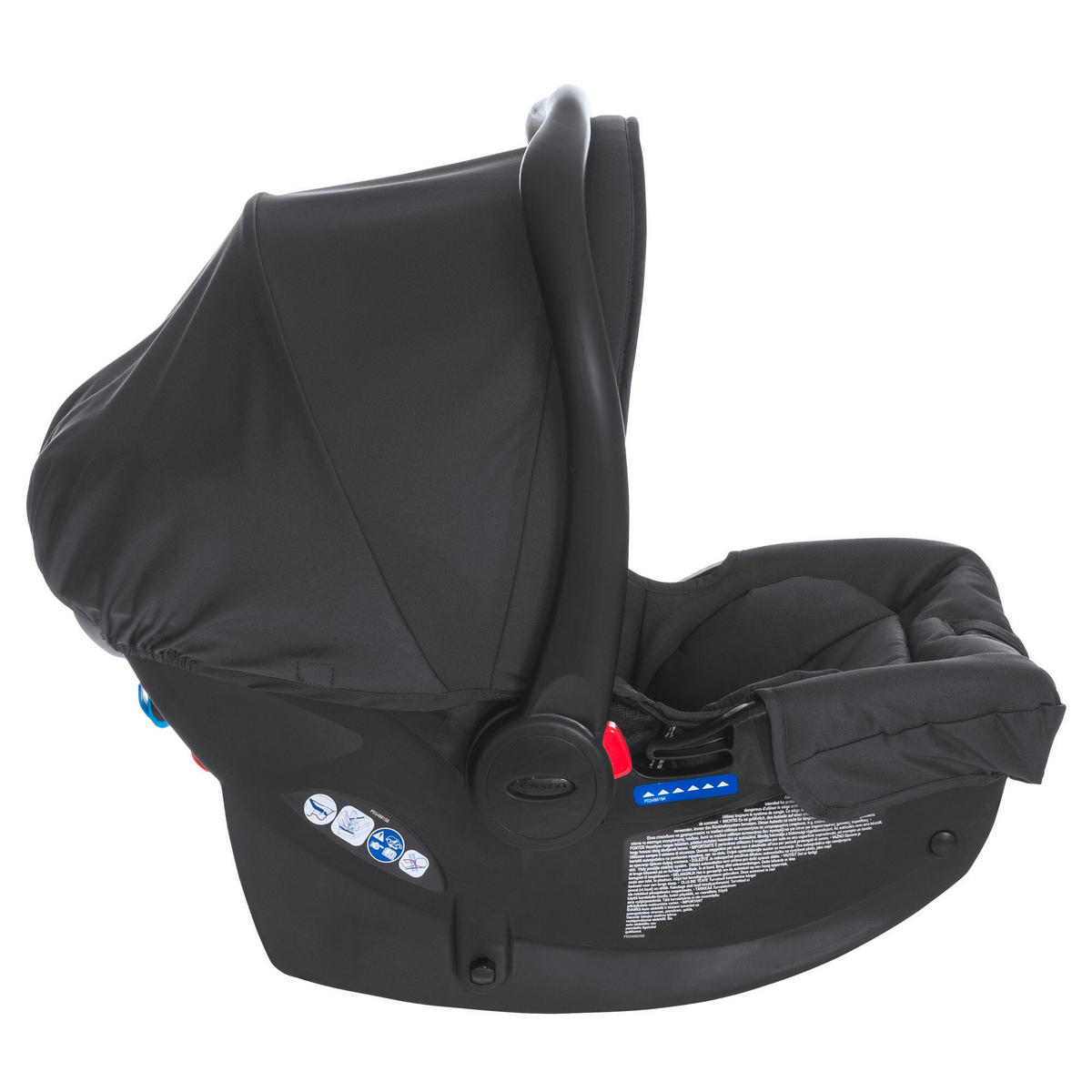 AUTOSEDAČKA VAJÍČKO - černá, Basics, textil/plast (58/65/46cm) - Graco