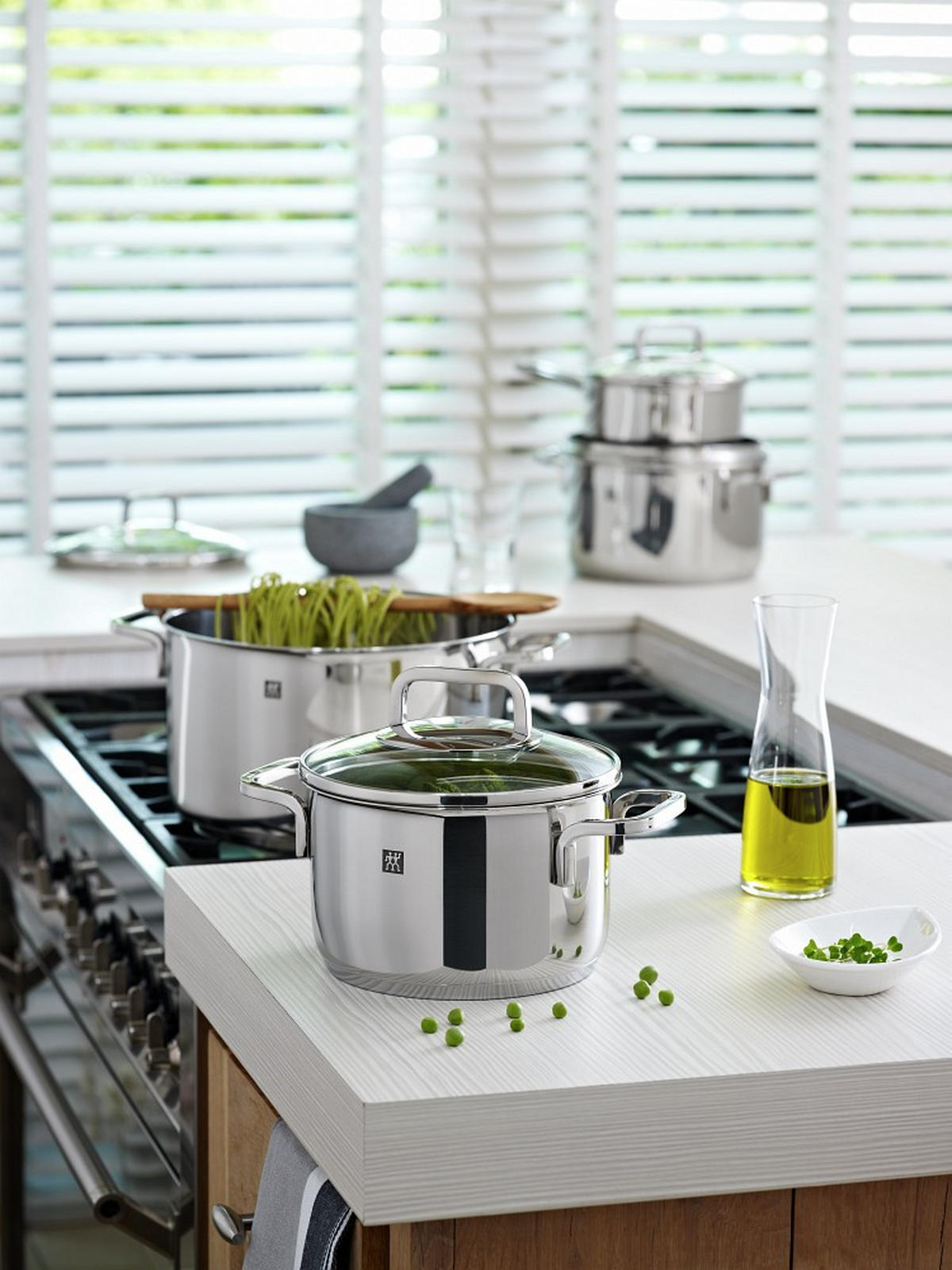 KOCHTOPFSET QUADRO 5-teilig  - Edelstahlfarben, Basics, Metall - Zwilling